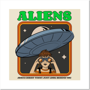 Aliens Ufos Uap Funny Ufo Posters and Art